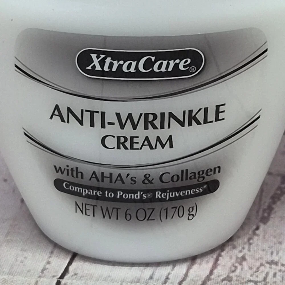 Lot of 2~XtraCare Anti-Wrinkle Cream With AHAs & Collagen Rejuveness 6 Oz Jar - Picture 2 of 4